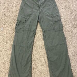 Hollister Olive High-Rise Vintage Baggy Pants